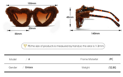 Peluche Love con Gafas de Sol Estilo Street Diamond para Mujer - Image 9