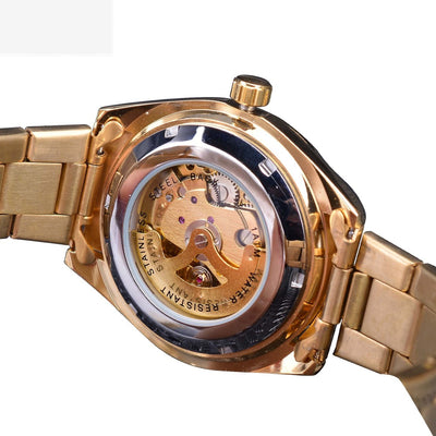 Reloj Mecánico Esqueleto de Acero para Hombre - Diseño Casual y Elegante - Image 4