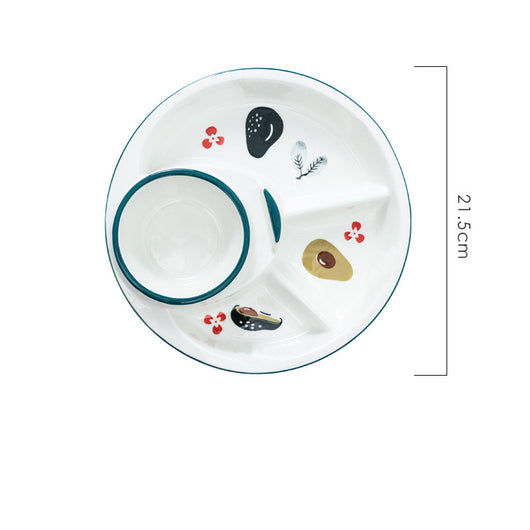 Plato Infantil de Cerámica Compartimentado de Tres Secciones - Image 3