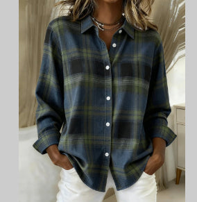 Blusa de Trabajo Cuadros Willowbrook Manga Larga - Image 13
