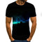 Camiseta Hombre Estampado Digital 3D Manga Corta