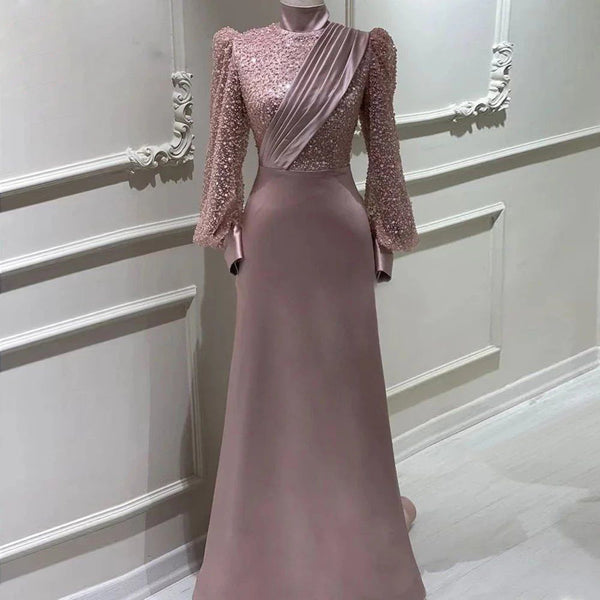 Traje de Dos Piezas Elegante con Cuello de Pie y Mangas Desmontables para Eventos