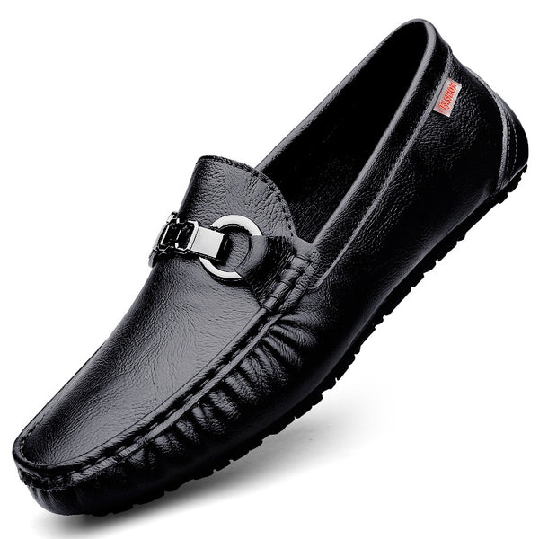 Zapatos Casuales de Cuero con Suela Flexible y Transpirables para Hombre - Image 5