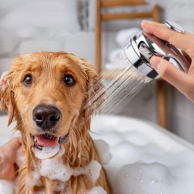 Adaptador de Ducha 2 en 1 para Baño de Mascotas con Peine de Silicona - Image 6