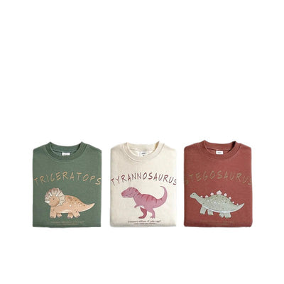 Sudadera Infantil con Dinosaurio de Dibujos Animados Coreano - Image 6