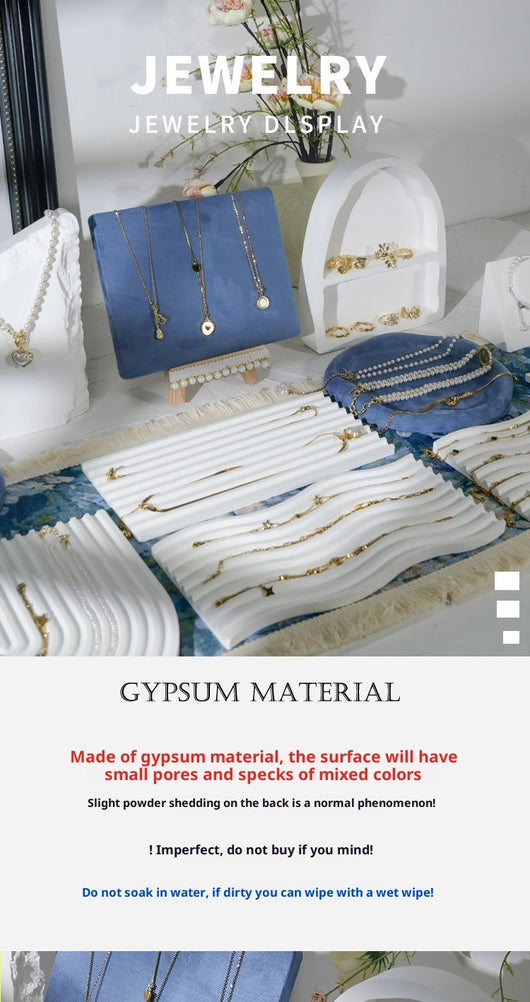 Bandeja Exhibidora de Yeso para Joyas - Organizador de Collares y Pulseras - Image 19