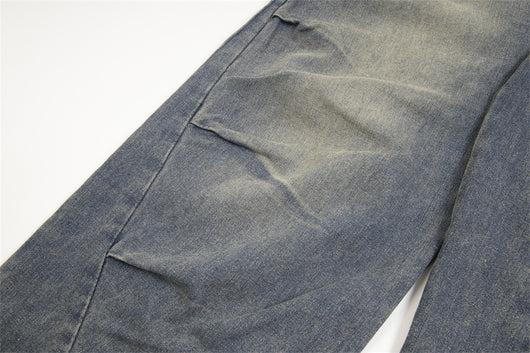 Jeans Rotos Plisados Irregular Unisex - Image 22