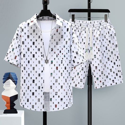 Conjunto Deportivo de Shorts Casuales para Hombre - Dos Piezas - Image 27