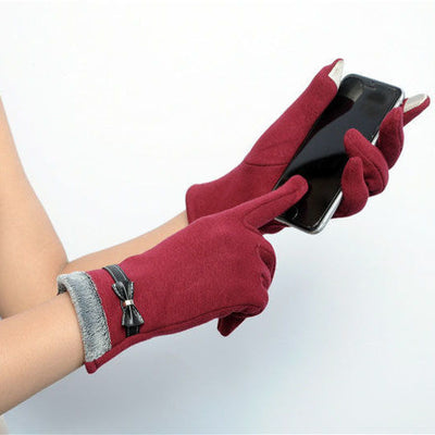 Guantes Cálidos con Moño para Mujer - Estilo y Confort - Image 5