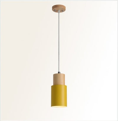 Lámpara de Techo Recta de Madera para Comedor y Sala de Estar - Image 7