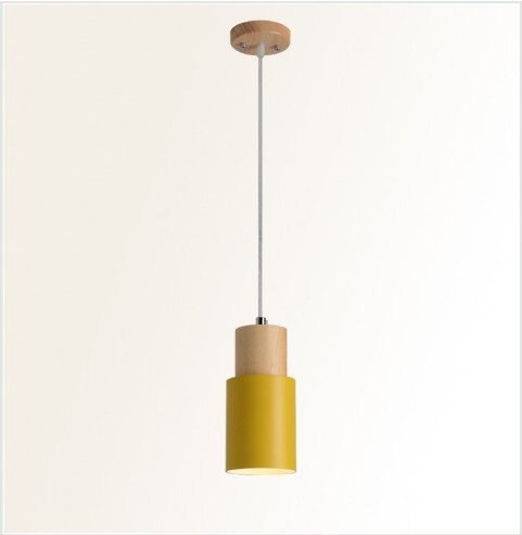 Lámpara de Techo Recta de Madera para Comedor y Sala de Estar - Image 7