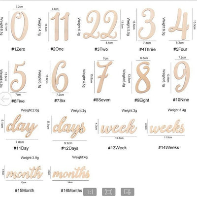 Calendario Mensual de Madera para Bebés y Niños Pequeños - Image 10