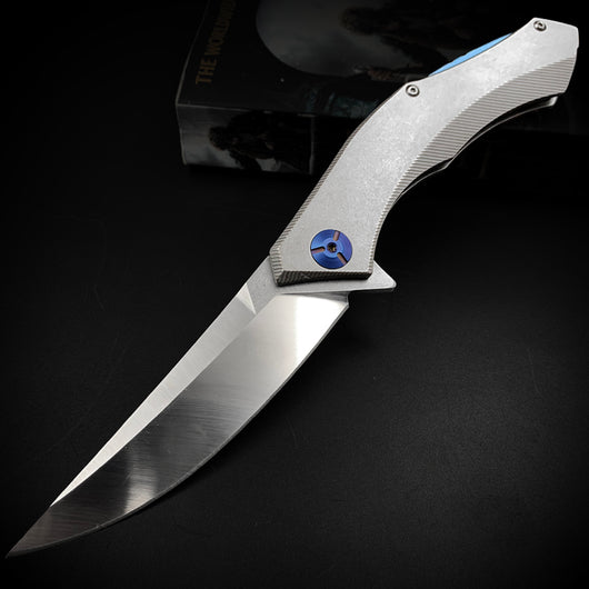 Cuchillo Plegable de Alta Dureza para Exteriores con Resorte Portátil - Image 14