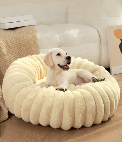 Cama Térmica Redonda de Felpa para Gatos y Perros - Nido Acogedor Invierno - Image 32