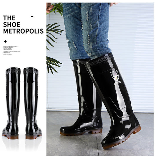 Botas de Lluvia Altas para Hombre - Calzado Impermeable Tubo Largo - Image 11