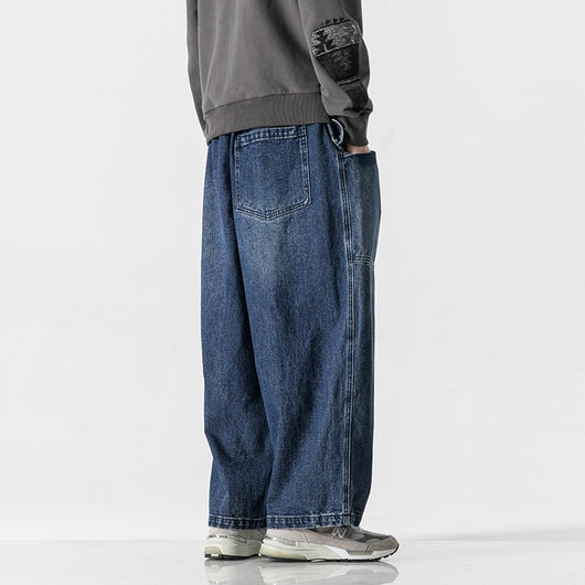 Pantalón Ancho Recto Estilo Japonés Talla Grande - Image 11