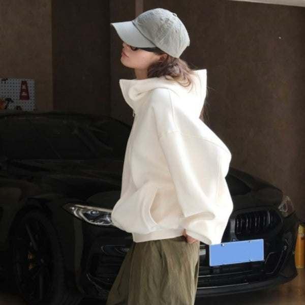Sudadera con Capucha Air Layer Coreana Minimalista