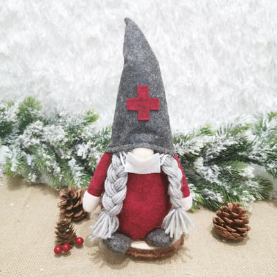 Adornos Navideños Papá Noel Nórdico sin Rostro - Decoración Escandinava para Ventanas - Image 7