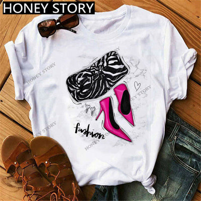 Camiseta Suelta Casual de Cuello Redondo para Mujer - Image 12