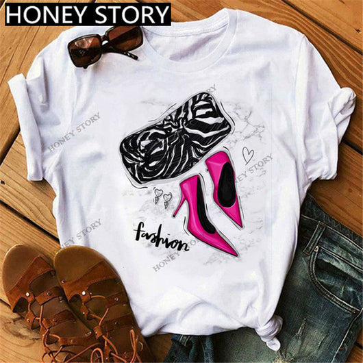 Camiseta Suelta Casual de Cuello Redondo para Mujer - Image 12