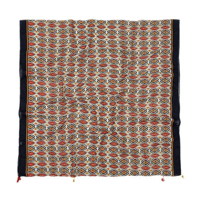 Pañuelo Estampado Protección Solar con Borlas - Image 5