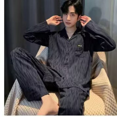 Pijama Hombre Algodón Ligero - Conjunto Cómodo para Casa Otoño Invierno - Image 8