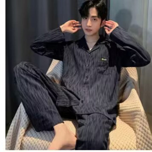 Pijama Hombre Algodón Ligero - Conjunto Cómodo para Casa Otoño Invierno - Image 8
