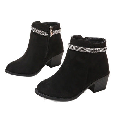 Botines para Niñas con Doble Correa y Detalles de Cristal - Image 5