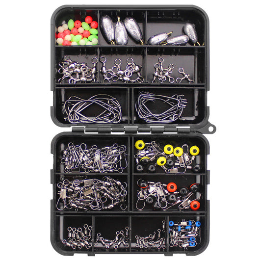 Set de 160 Piezas de Anzuelos Giratorios con Plomada para Pesca - Image 9