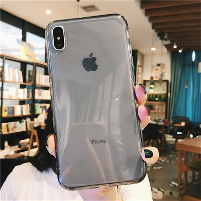Funda Transparente Colorida a Prueba de Caídas para Celular - Image 2