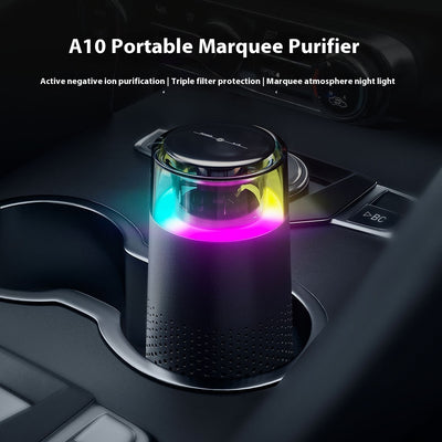 Purificador de Aire Portátil con Luz LED - Para Hogar, Oficina y Espacios Cerrados