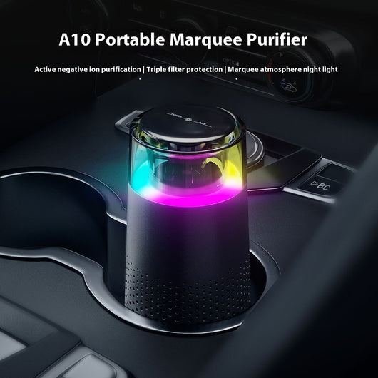 Purificador de Aire Portátil con Luz LED - Para Hogar, Oficina y Espacios Cerrados
