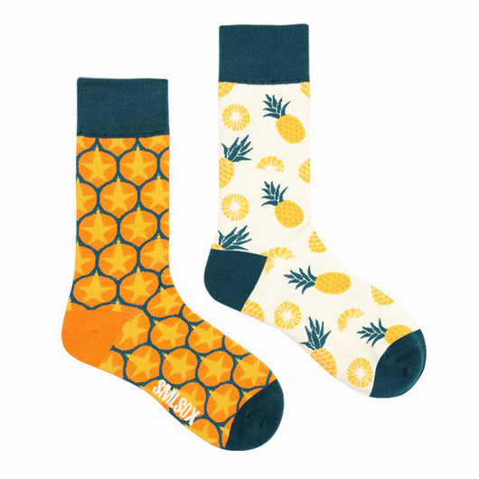 Calcetines Retro Asimétricos para Parejas - Algodón Cómodo Unisex - Image 89