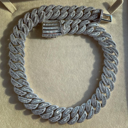 Cadena Cubana Miami 15mm-20mm Chapada en Oro Real con Cierre Tipo Buckle - Image 29