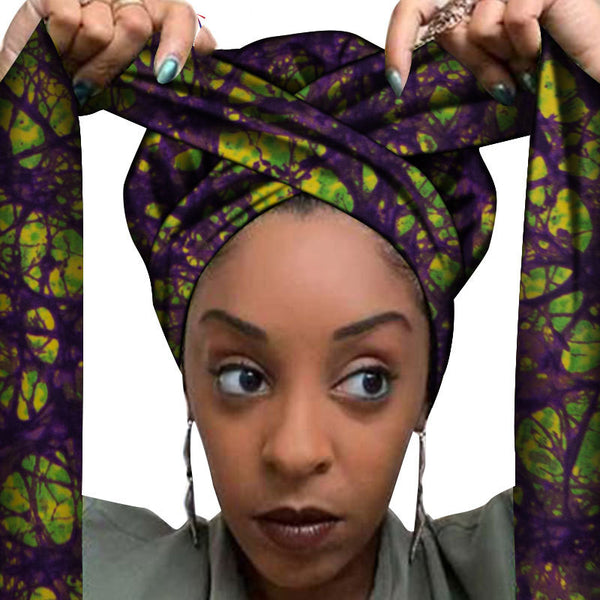 Accesorios para el cabello con estampados africanos
