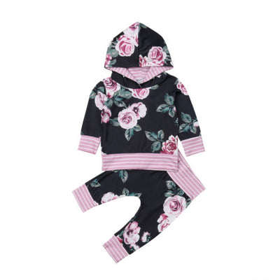Conjunto Infantil Floral: Blusa y Pantalón para Primavera y Otoño - Image 7