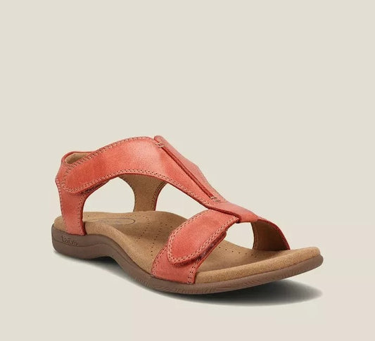Sandalias Tipo Cuña con Plataforma Gruesa y Cierre de Velcro para Mujer
