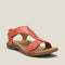 Sandalias Tipo Cuña con Plataforma Gruesa y Cierre de Velcro para Mujer