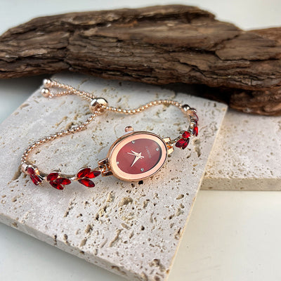 Reloj Pulsera Ovalado de Lujo Retro - Cuarzo de Alta Gama para Mujer - Image 14