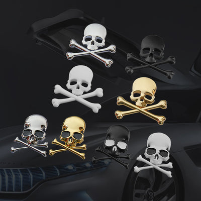 Calcomanía Metálica de Calavera para Auto - Diseño Personalidad One Piece - Image 7