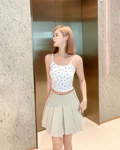 Blusa Exterior con Volantes, Relleno de Pecho y Estampado de Fresa - Image 6