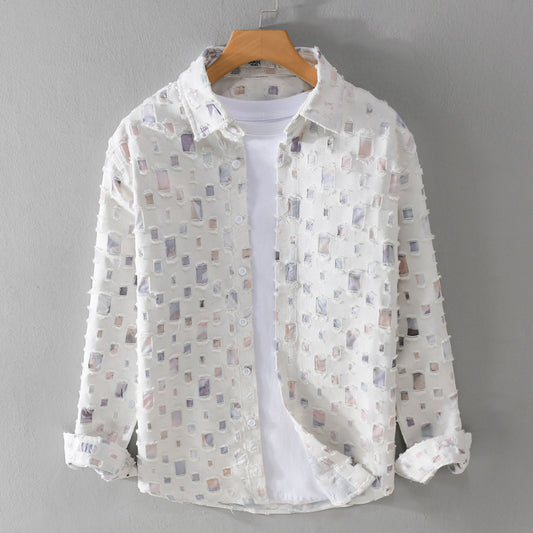 Saco Clásico Primavera con Solapa y Ojales para Hombre - Image 2