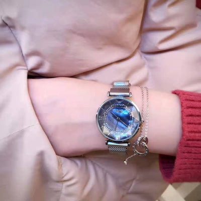 Reloj Mujer Magnético Resistente al Agua con Correa de Malla - Image 43