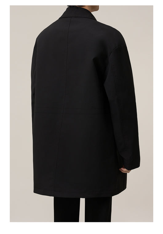 Abrigo Holgado Largo Tipo Duster para Hombre - Image 17