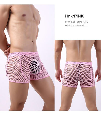 Bóxers de Malla Transpirable para Hombre - Diseño Fishnet Moderno - Image 23