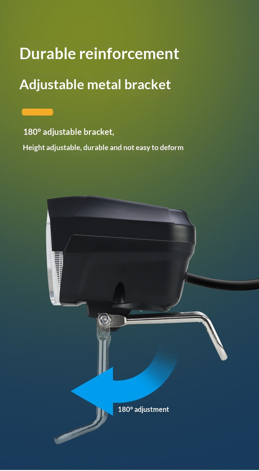 Faro LED Plegable para Bicicleta Eléctrica con Claxon - Image 17