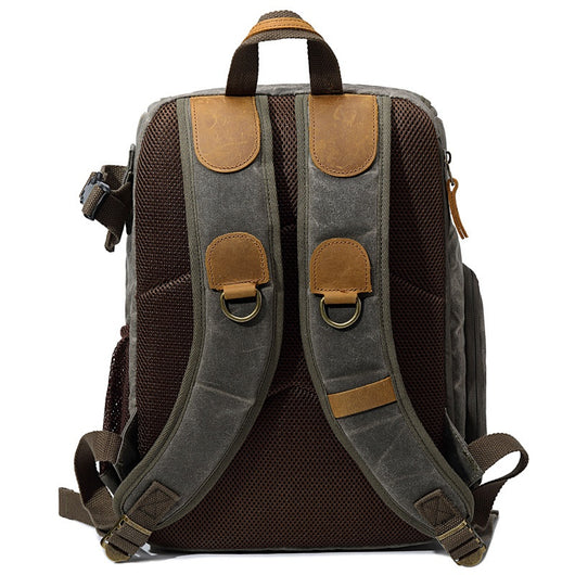 Mochila Cámara SLR Impermeable de Lona - Unisex Profesional - Image 5