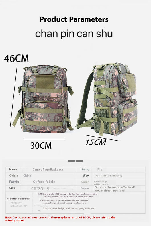 Mochila de Gran Capacidad Impermeable Multifuncional para Aventuras - Image 7