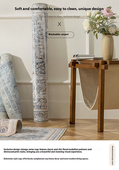 Tapete Bohemio Plegable de Cashmira Lavada para Sala - Image 10
