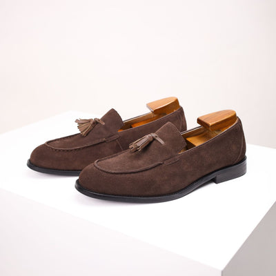 Mocasines de Ante Estilo Británico sin Cordones para Hombre - Image 12